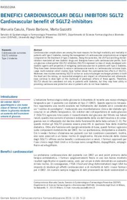 BENEFICI CARDIOVASCOLARI DEGLI INIBITORI SGLT2