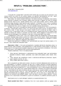 RIFIUTI: IL "PROBLEMA JURASSIC PARK".