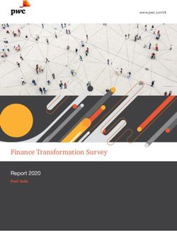 FINANCE TRANSFORMATION SURVEY - REPORT 2020 PWC ITALIA - ANDAF