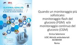 Quando un monitoraggio più - sofisticato: monitoraggio flash del glucosio (FGM) e/o monitoraggio continuo del glucosio (CGM) Enrica Salomone UOC ...