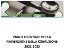 PIANO TRIENNALE PER LA PREVENZIONE DELLA CORRUZIONE 2021-2023