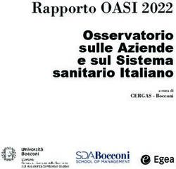 Rapporto OASI 2022 Osservatorio sulle Aziende e sul Sistema sanitario Italiano - CERGAS - Bocconi