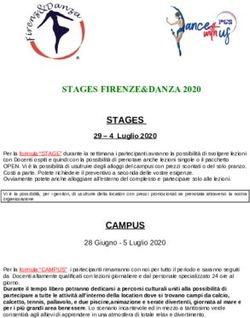STAGES FIRENZE&DANZA 2020 - STAGES 29 - 4 Luglio 2020 - Firenze Danza