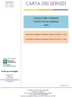 CARTA DEI SERVIZI CONSULTORIO FAMILIARE "CENTRO PER LA FAMIGLIA" LODI - Consultorio Centro per la Famiglia