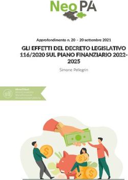 GLI EFFETTI DEL DECRETO LEGISLATIVO 116/2020 SUL PIANO FINANZIARIO 2022- 2025 Approfondimento n. 20 - 20 settembre 2021