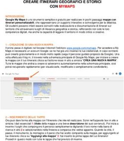 CREARE ITINERARI GEOGRAFICI E STORICI CON MYMAPS - Geografia