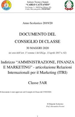 DOCUMENTO DEL CONSIGLIO DI CLASSE - IT Cattaneo San Miniato