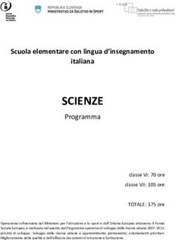SCIENZE Programma Scuola elementare con lingua d'insegnamento italiana - Portal GOV.SI