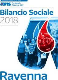 2018 Bilancio Sociale - ODV - AVIS Provinciale Ravenna