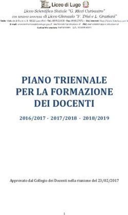 PIANO TRIENNALE PER LA FORMAZIONE DEI DOCENTI 2016/2017 - 2017/2018 - 2018/2019 - Lugo - Liceo