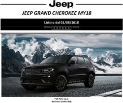 JEEP GRAND CHEROKEE MY18 - Listino del 01/08/2018