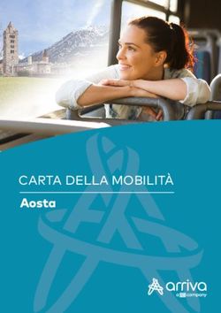 CARTA DELLA MOBILIT&Agrave; Aosta - Arriva Italia