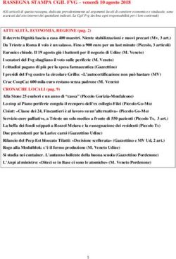 RASSEGNA STAMPA CGIL FVG - venerd&igrave; 10 agosto 2018