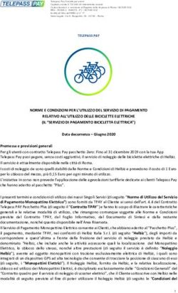 NORME E CONDIZIONI PER L'UTILIZZO DEL SERVIZIO DI PAGAMENTO RELATIVO ALL'UTILIZZO DELLE BICICLETTE ELETTRICHE IL "SERVIZIO DI PAGAMENTO ...
