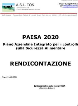PAISA 2020 PIANO AZIENDALE INTEGRATO PER I CONTROLLI SULLA SICUREZZA ALIMENTARE - CEIRSA