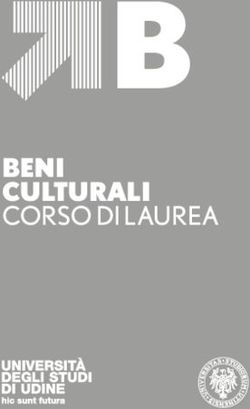 B BENI CULTURALI CORSO DI LAUREA - Uniud