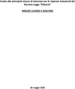 MISURE LAVORO E WELFARE - Guida alle principali misure di interesse per le imprese industriali del Decreto Legge "Rilancio" - 26 maggio 2020 ...