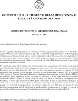 ISTITUTO STORICO TOSCANO DELLA RESISTENZA E DELL'ETÀ CONTEMPORANEA - Istituto Storico Toscano della Resistenza e dell'Età ...