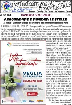 A RICORDARE E RIVEDER LE STELLE - 21 marzo - Giornata Nazionale della Memoria delle Vittime Innocenti delle Mafie - Unità Pastorale di Vo'