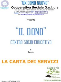 "IL DONO" CENTRO SOCIO EDUCATIVO - "UN DONO NUOVO"