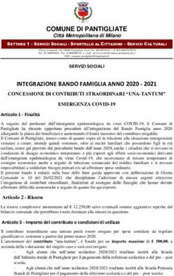 INTEGRAZIONE BANDO FAMIGLIA ANNO 2020 2021 - CONCESSIONE DI CONTRIBUTI STRAORDINARI "UNA-TANTUM" EMERGENZA COVID-19