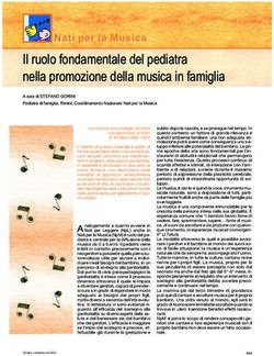 Il ruolo fondamentale del pediatra nella promozione della musica in famiglia - Centro per la ...