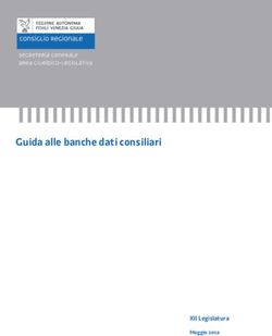 Guida alle banche dati consiliari - XII Legislatura Maggio 2018 - Consiglio regionale