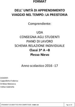 FORMAT DELL' UNITÀ DI APPRENDIMENTO VIAGGIO NEL TEMPO: LA PREISTORIA