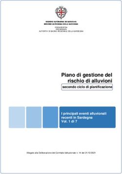 Piano di gestione del rischio di alluvioni - secondo ciclo di pianificazione I principali eventi alluvionali recenti in Sardegna Vol. 1 di 7 ...