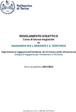 REGOLAMENTO DIDATTICO - Corso Di Laurea Magistrale