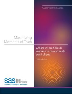 Maximizing Moments of Truth - Creare interazioni di valore e in tempo reale con i clienti - SAS
