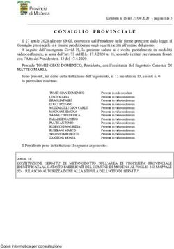 CONSIGLIO PROVINCIALE - Provincia di Modena