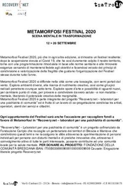 METAMORFOSI FESTIVAL 2020 - Teatro19