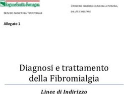 Diagnosi e trattamento della Fibromialgia - Linee di Indirizzo - Salute Emilia-Romagna