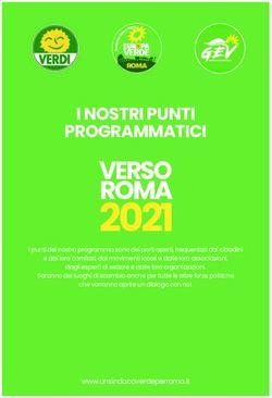 ROMA2021 I NOSTRI PUNTI PROGRAMMATICI - Un sindaco verde per ...