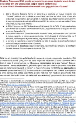 Regione Toscana ed ENI: pronte per costruire un nuovo impianto waste to fuel su un'area SIN che Greenpeace scopre essere contaminata "e dove i ...