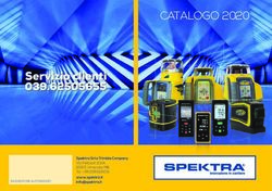 CATALOGO 2020 - Spektra Srl a Trimble Company Via Pellizzari 23/A 20871 Vimerate MB Tel. +39.039.625051 www.spektra.it - MA.EV 3 SRL
