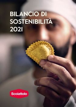 BILANCIO DI SOSTENIBILIT&Agrave; 2021 - Raviolificio Lo Scoiattolo