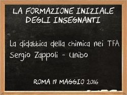 La didattica della chimica nei TFA Sergio Zappoli - Unibo - LA FORMAZIONE INIZIALE DEGLI INSEGNANTI - people@unipi