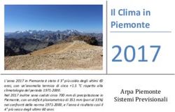 2017 Il Clima in Piemonte - Arpa Piemonte
