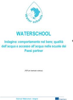 WATERSCHOOL Indagine: comportamento nel bere; qualit&agrave; dell'acqua e accesso all'acqua nelle scuole dei Paesi partner