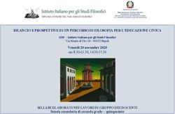 BILANCIO E PROSPETTIVE DI UN PERCORSO DI FILOSOFIA PER L'EDUCAZIONE CIVICA - SILLABI ELABORATI NEI LAVORI DI GRUPPO DEI DOCENTI