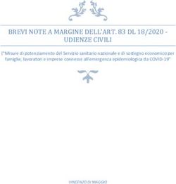 BREVI NOTE A MARGINE DELL'ART. 83 DL 18/2020 - UDIENZE CIVILI - "Misure di potenziamento del Servizio sanitario nazionale e di sostegno economico ...