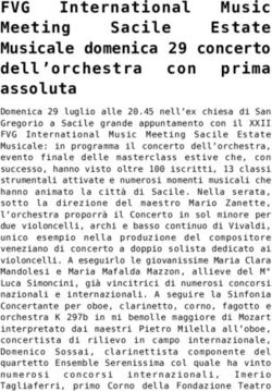 International Sacile - Il Discorso