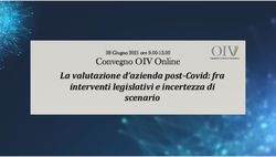 La valutazione d'azienda post-Covid: fra interventi legislativi e incertezza di scenario - Convegno OIV Online