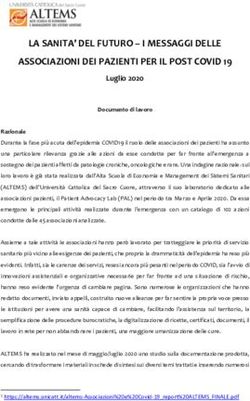 LA SANITA' DEL FUTURO - I MESSAGGI DELLE ASSOCIAZIONI DEI PAZIENTI PER IL POST COVID 19