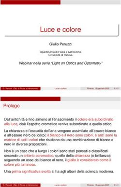 Luce e colore - Corso di Laurea Triennale in Ottica e ...