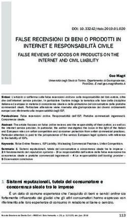 FALSE RECENSIONI DI BENI O PRODOTTI IN INTERNET E RESPONSABILIT&Agrave; CIVILE