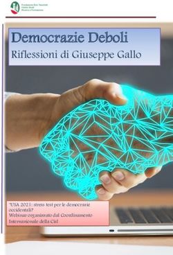 Democrazie Deboli Riflessioni di Giuseppe Gallo - "USA 2021: stress test per le democrazie occidentali? Webinar organizzato dal Coordinamento ...