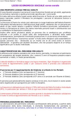 LICEO ECONOMICO SOCIALE corso serale - rosmini ...